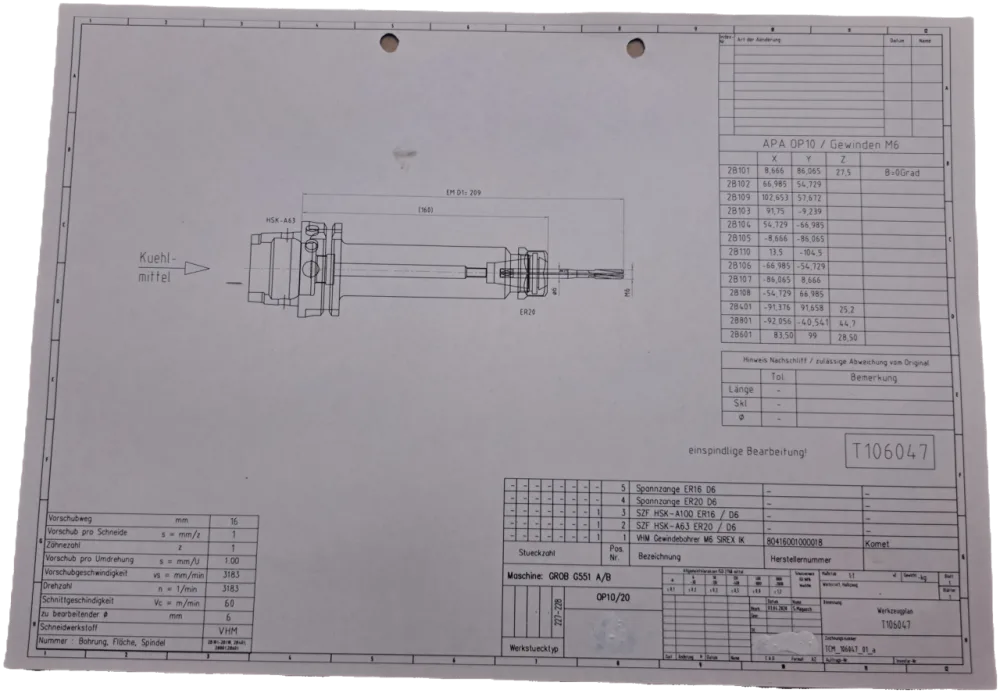 Komet VHM Gewindebohrer M6 SIREX IK
