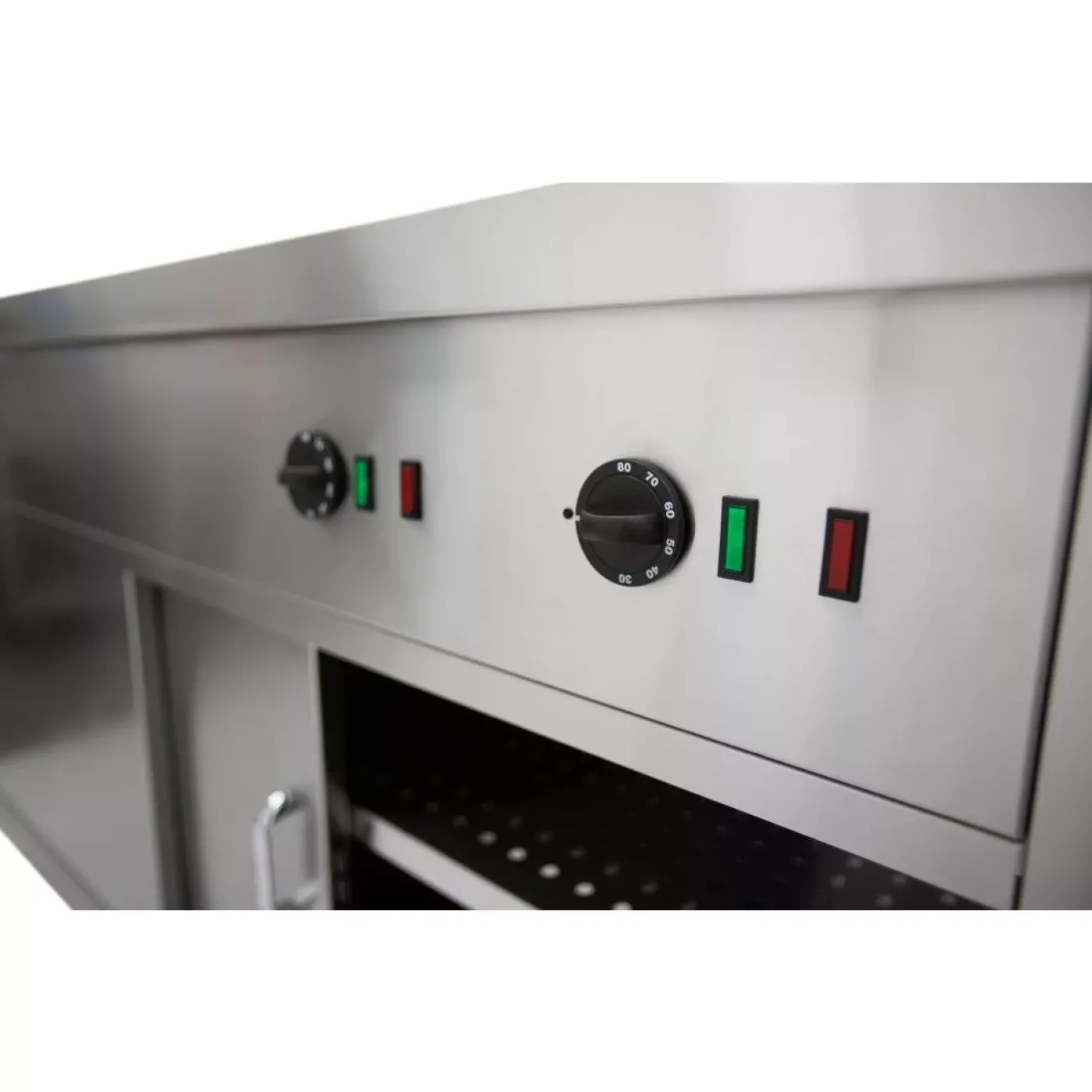 Parry Mobile Hot Cupboard with Bain Marie Top HOT15BM - islandcatering - 2