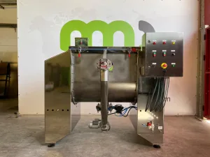 Mezcladora horizontal de bandas con sinfín de descarga 500l a/inox nueva