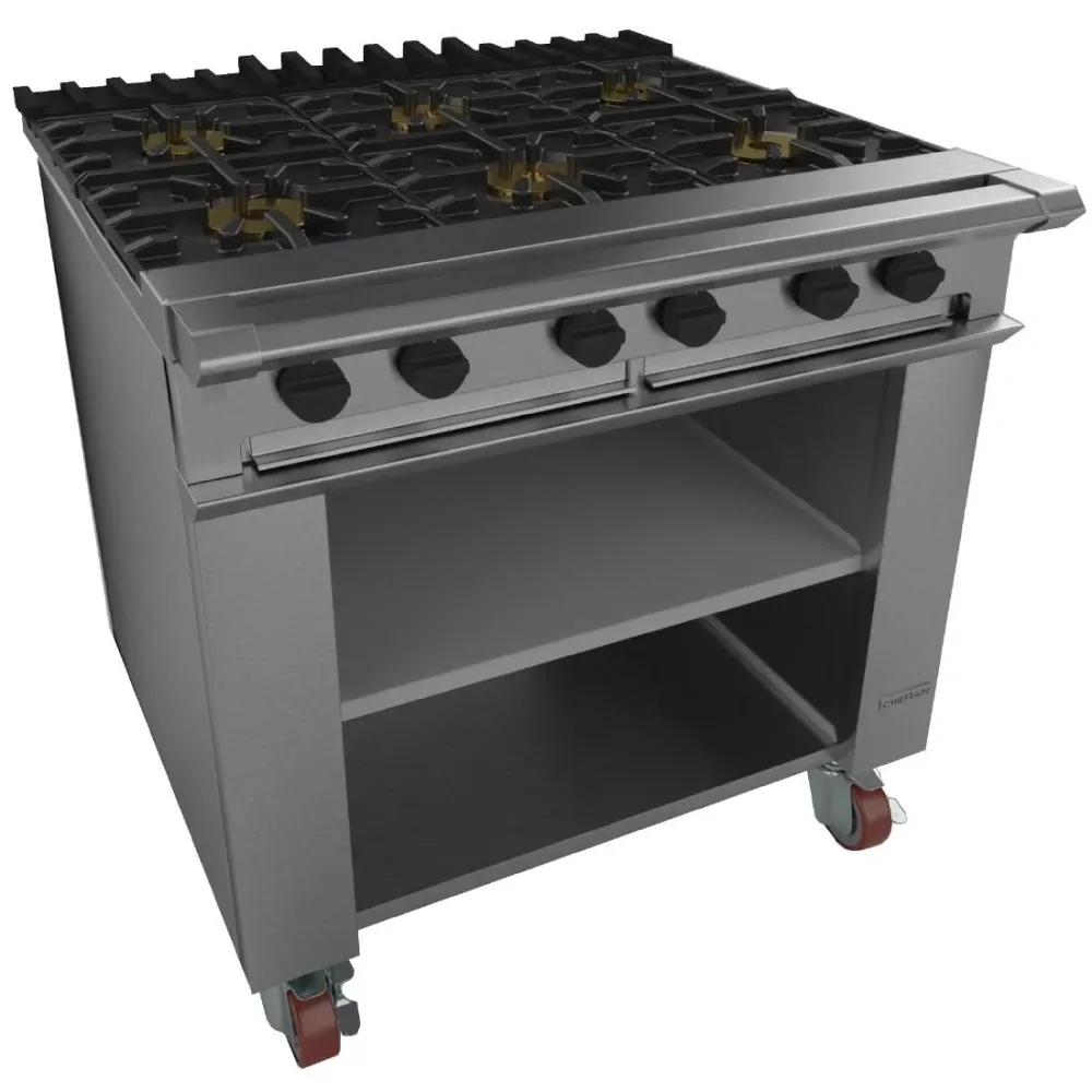 Falcon Chieftain 6 Burner Propane Gas Boiling Table on Castors G1060X - islandcatering