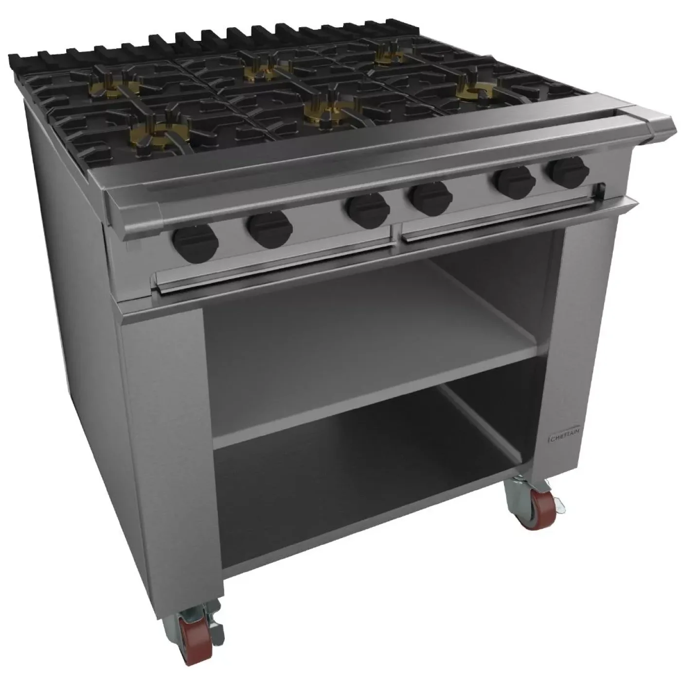 Falcon Chieftain 6 Burner Propane Gas Boiling Table on Castors G1060X - islandcatering - 1
