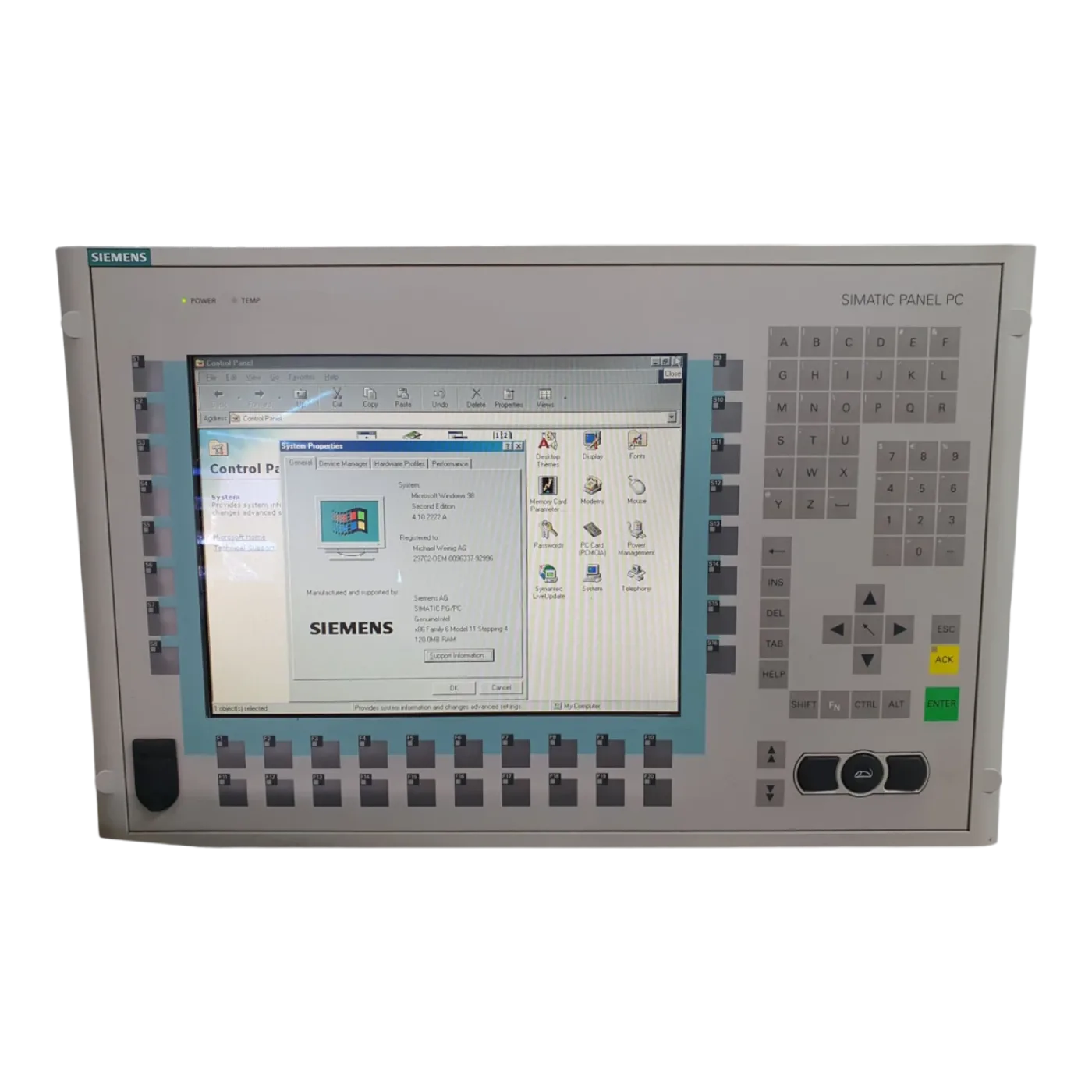 WEINIG Unimat Hydromat Unicontrol Siemens Simatic Panel PC 670 | Art.-Nr. 6AV7723-1AA40-0AC0 (panel pc)) - 6