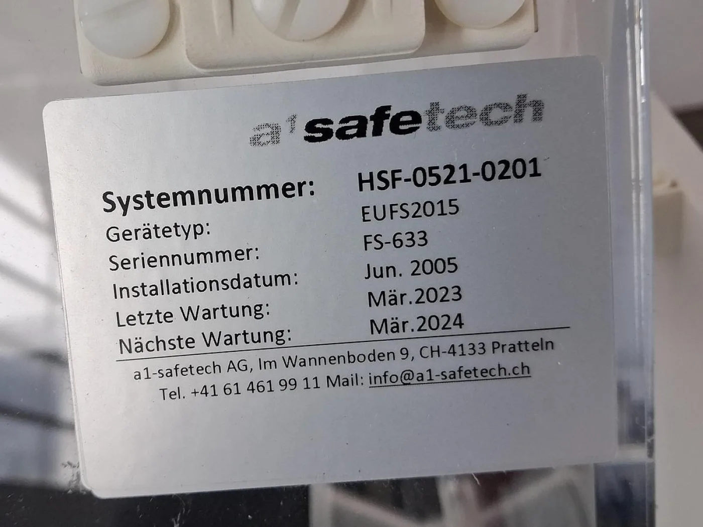 Safetech EFS-2015 Absaug- und Sicherheitsbox (Typ FS-603) mit integrierter WasSafe™ WS101CA Filtereinheit - 3