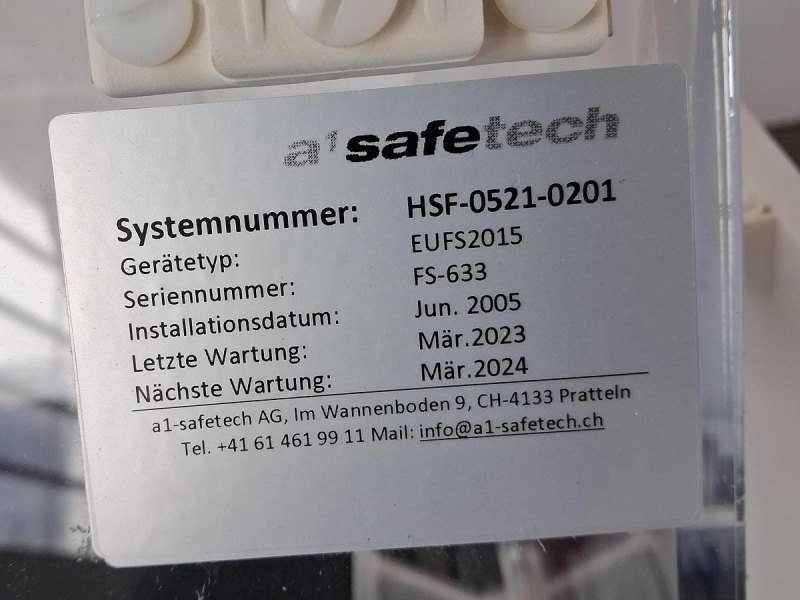 Safetech EFS-2015 Absaug- und Sicherheitsbox (Typ FS-603) mit integrierter WasSafe™ WS101CA Filtereinheit