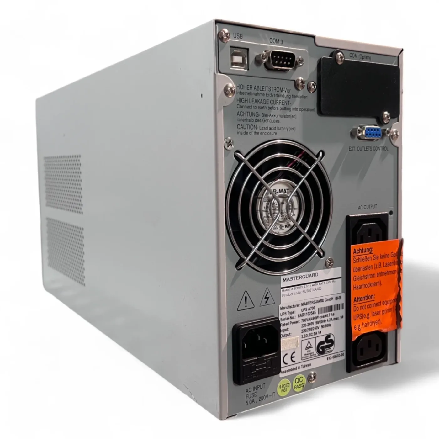 HOMAG MASTERGUARD UPS Modul A700 mit 700 VA Ausgangsleistung Art.-Nr. SU50614AA00 - 5