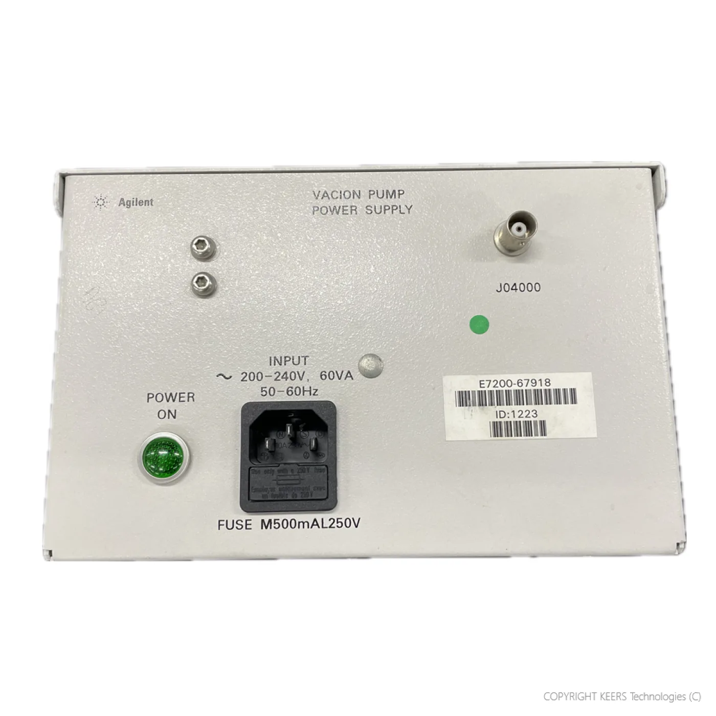 KT-E7200-67918 Agilent 5DX Vacion Pump Power Supply - 1