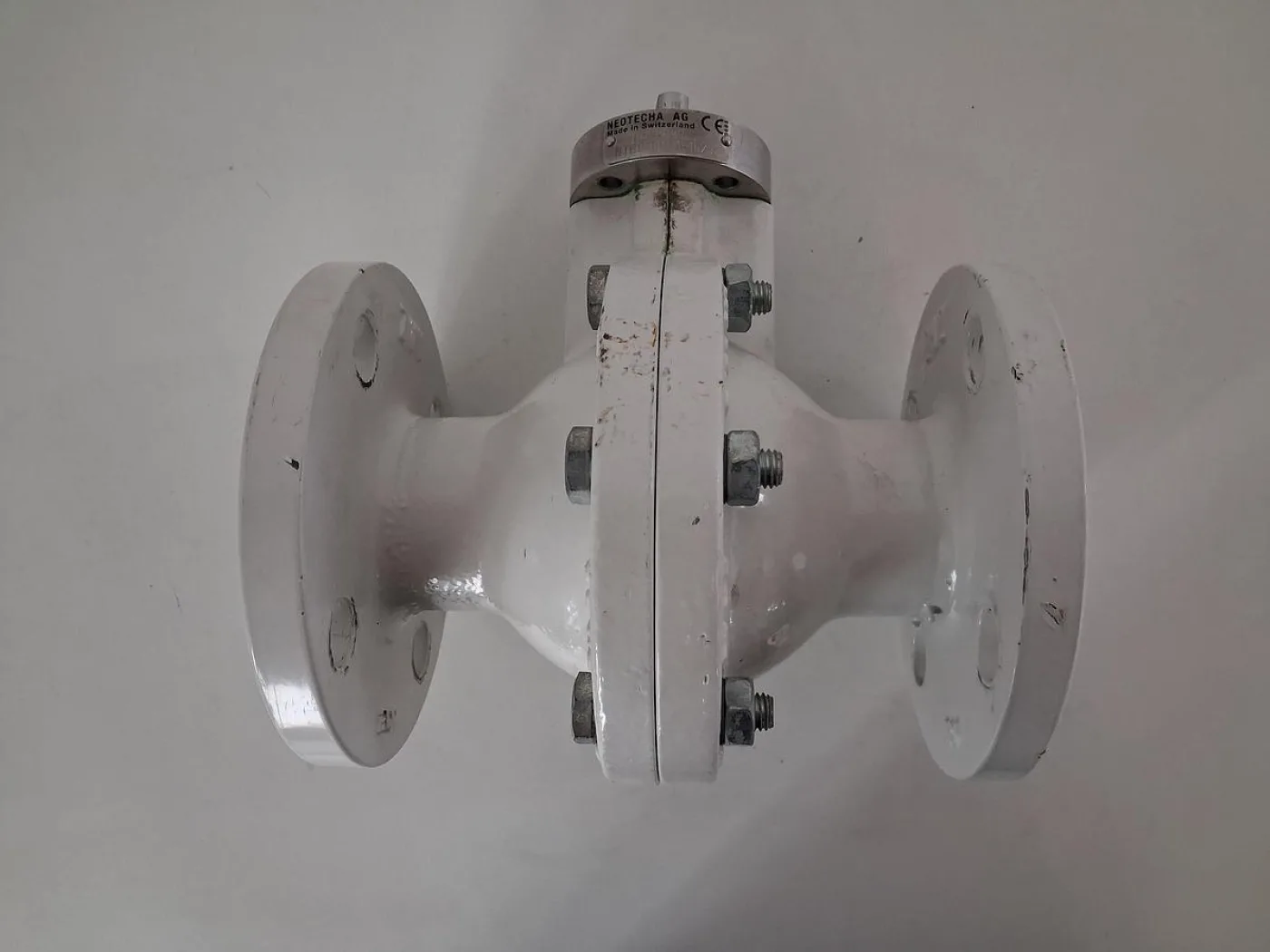 Neotecha Absperrklappe PTFE-ausgekleidet mit Handantrieb DN80 PN16 - 2
