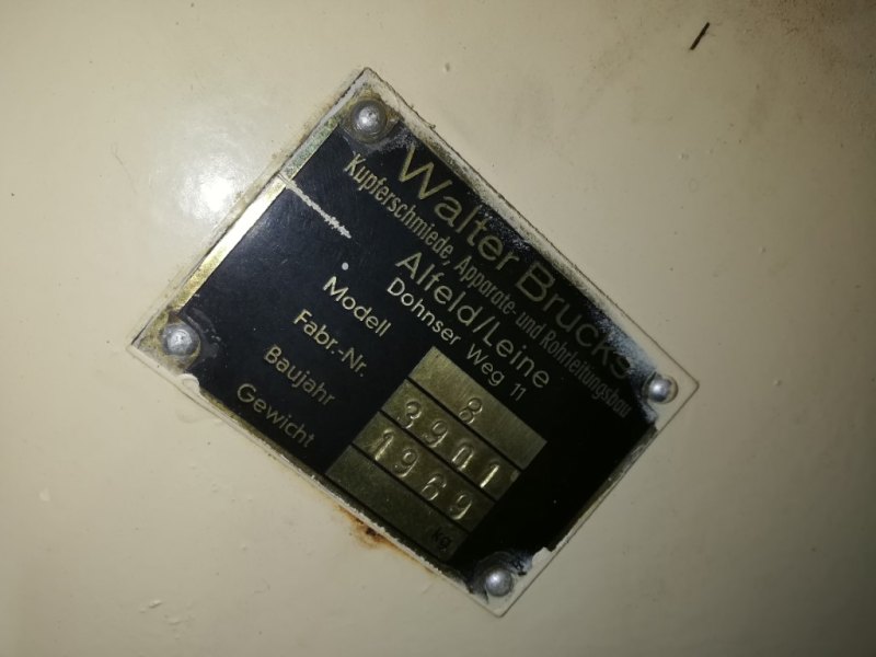 Walter Brucks Type 8 - Coating pan