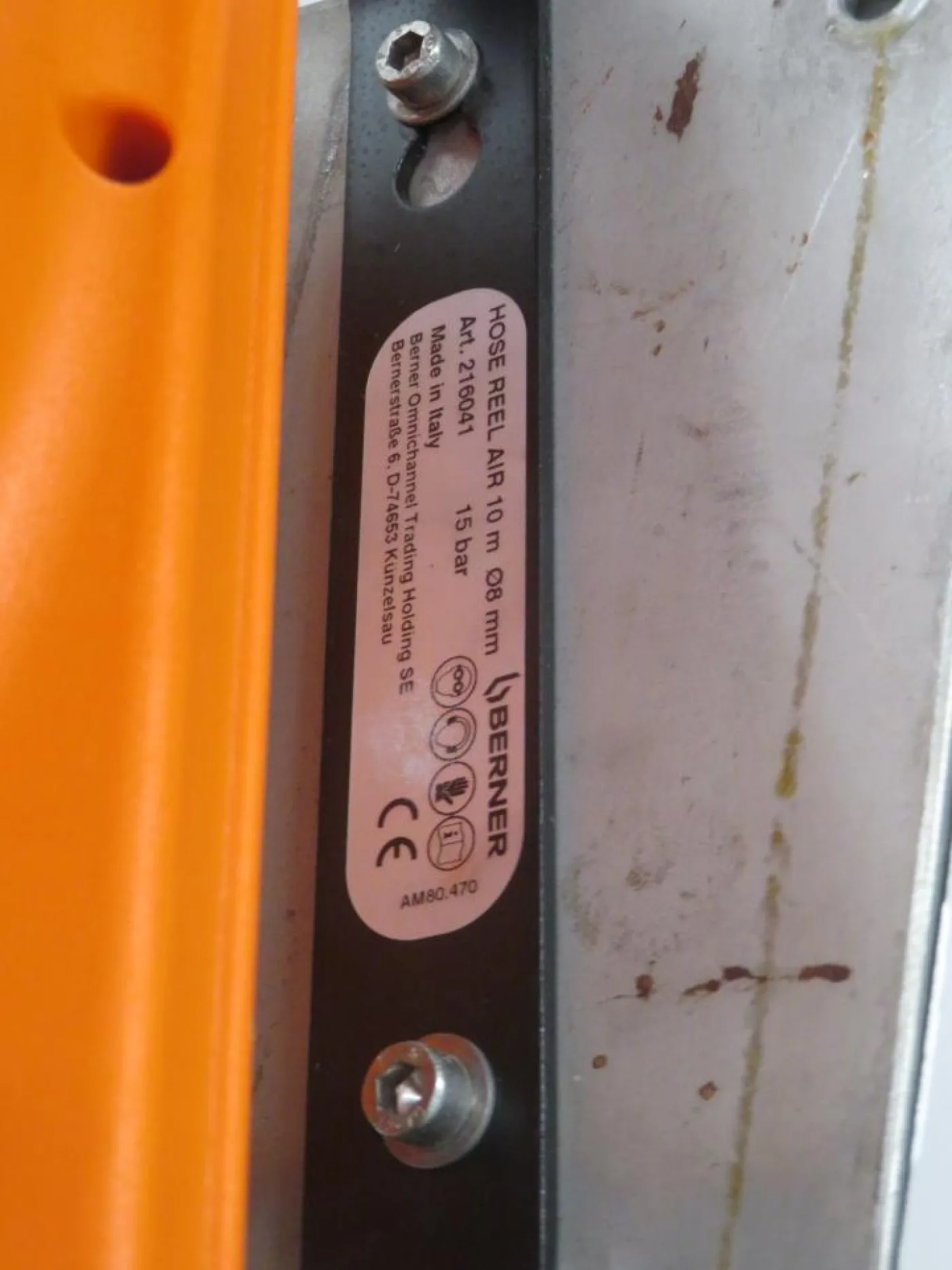 Berner Berner 10m Air Hose Reel- Remplissage Lines - 6