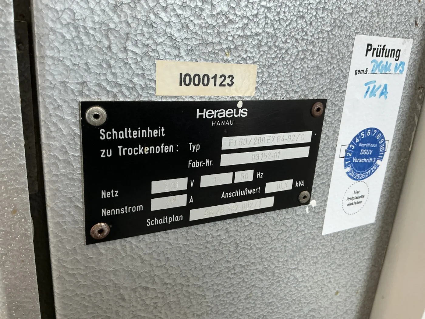 Heraues FT60/200 EX G4-G2/C - Drying oven - 5