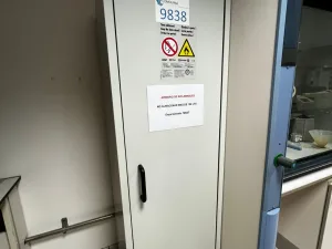 SECOND HAND DUPERTHAL FWF 90 LABORATORY FLAMMABLE CABINET
