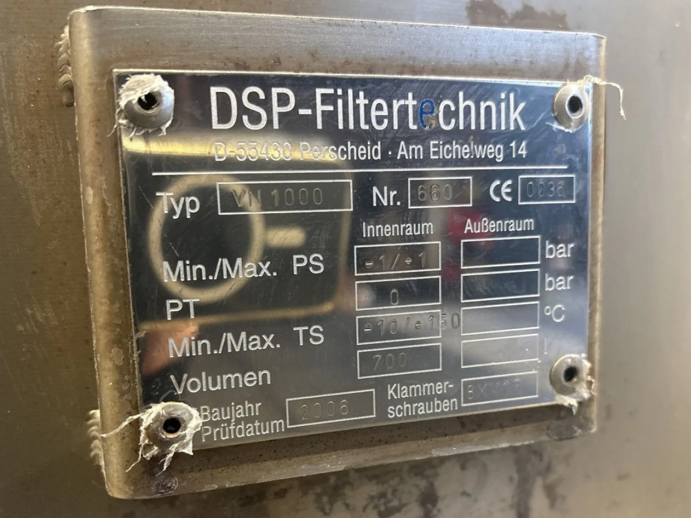 DSP VN 1000 — 0,75 m² - Nutsche filter - 5