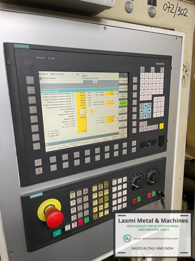 CNC GEAR GRINDER, NILES - ZSTZ 08 EG (Siemens 840 DE) - Laxmi Metal & Machines, Rohtak