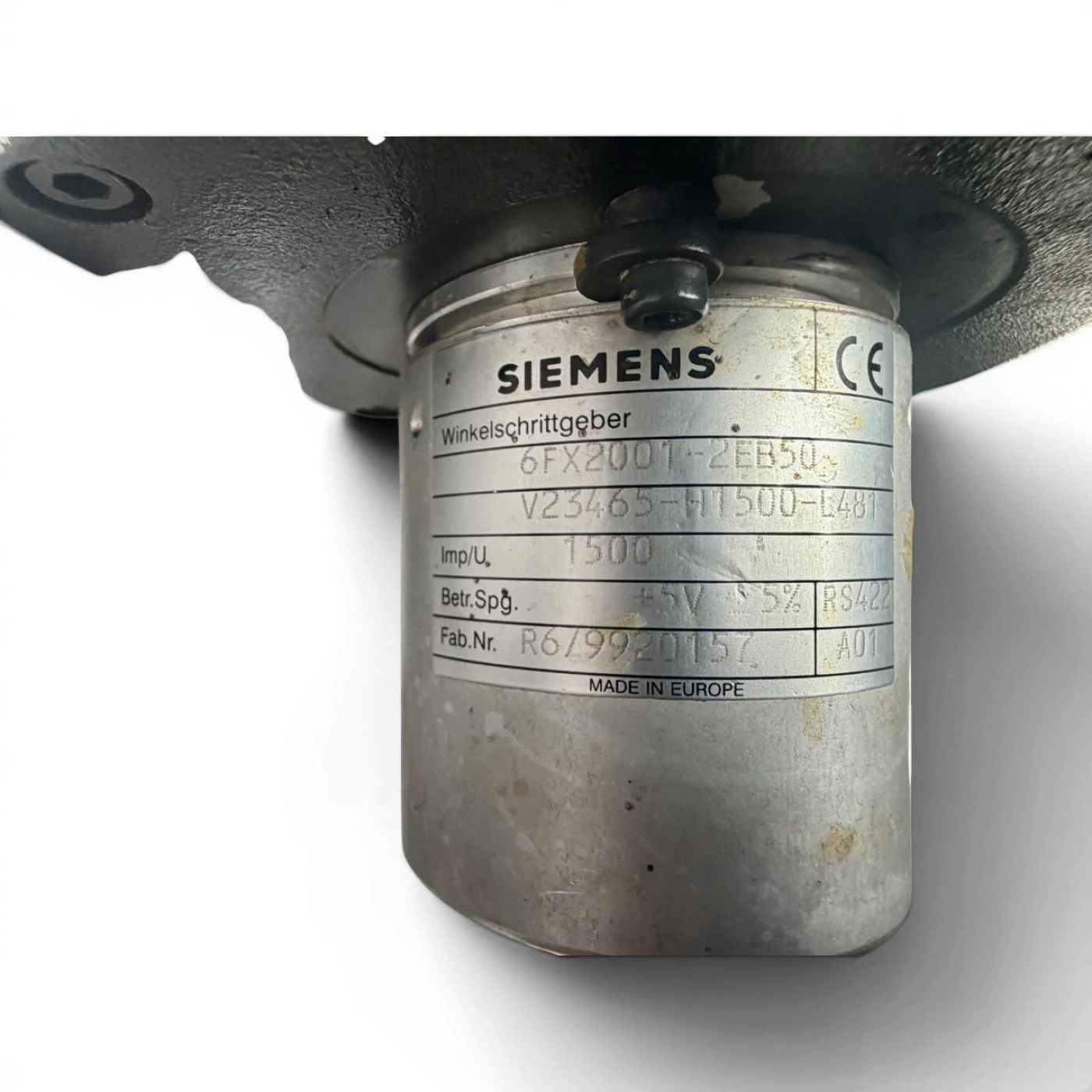 Siemens Servomotor 1FT1066-1AC71-4EA0 mit Siemens Winkelgeber 6FX2001-2EB50 - 4
