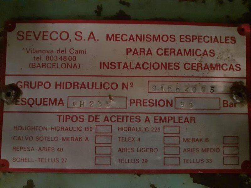 Grupo hidráulico SEVECO FH235