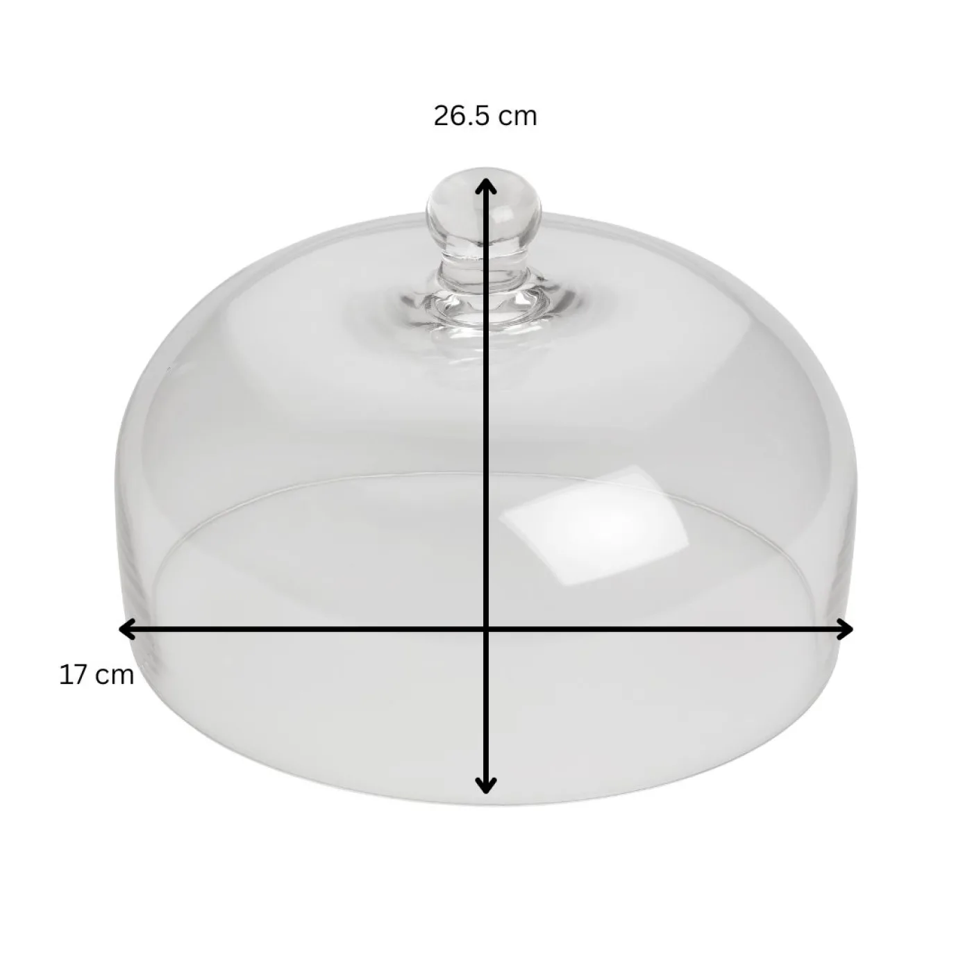Tala 26.5x17cm High Glass Dome - islandcatering - 3