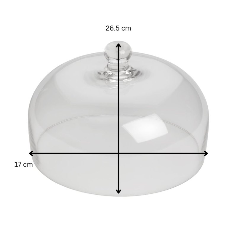 Tala 26.5x17cm High Glass Dome - islandcatering