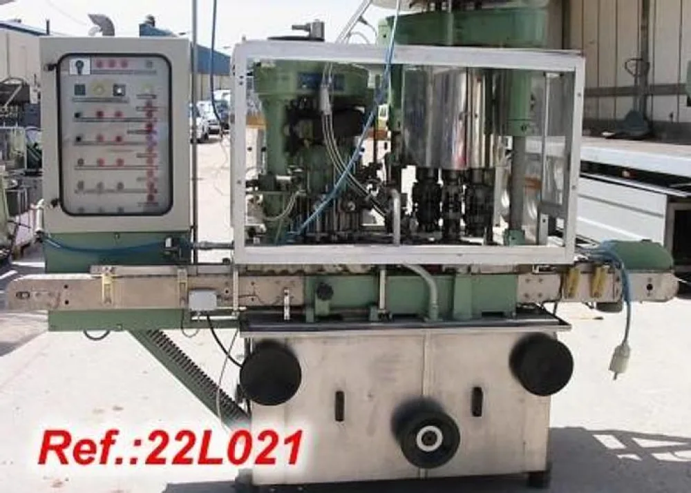 LLENADORA CERRADORA ROTATIVA AUTOMÁTICA "FARMOMAC" PARA PILFER 22mm MODELO F-270