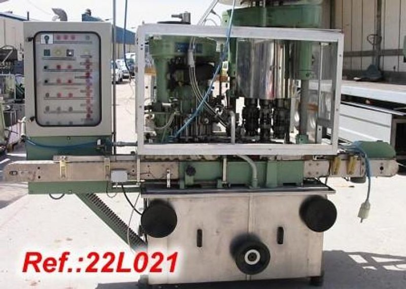 LLENADORA CERRADORA ROTATIVA AUTOMÁTICA "FARMOMAC" PARA PILFER 22mm MODELO F-270