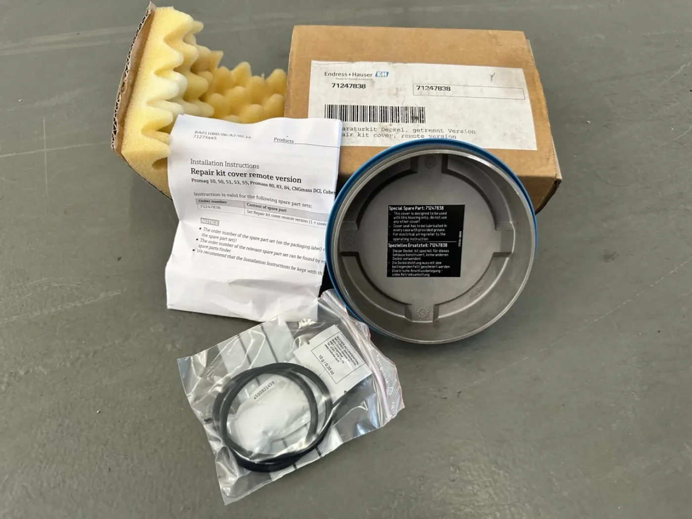 Endress & Hauser Reperaturkit Deckel, getrennte Version - 1