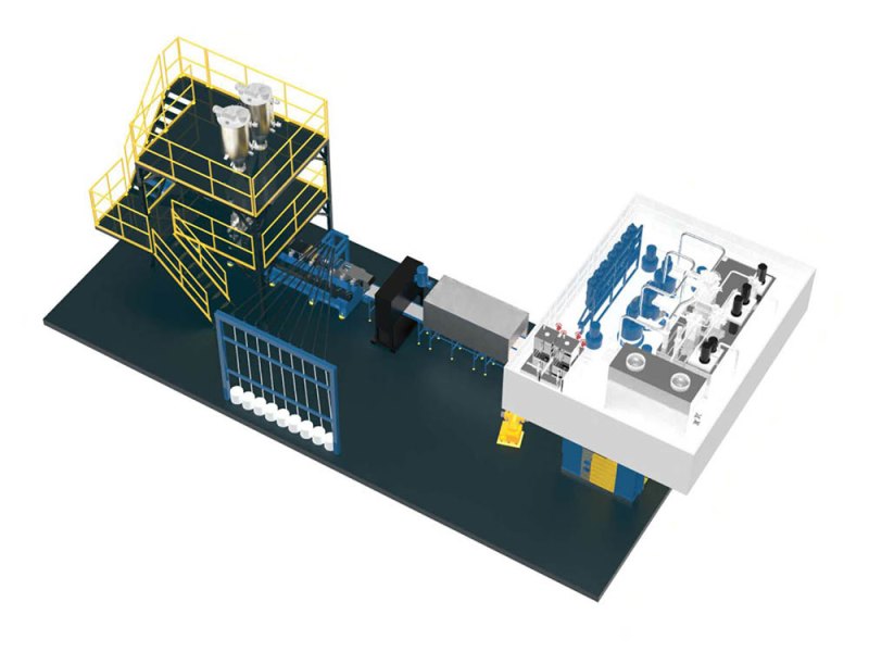 LFT-D long glass fiber In-Line moulding system