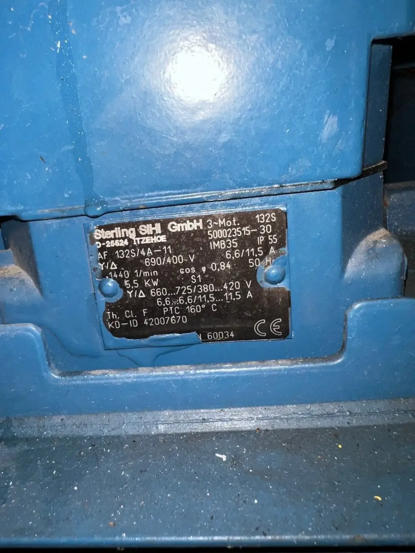 USED STAINLESS STEEL VACUUM PUMP 5.5 kW - 2