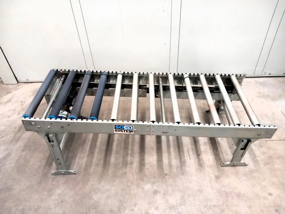 NASTRO TRASPORTATORE A RULLI MOTORIZZATO – SOCO SYSTEM