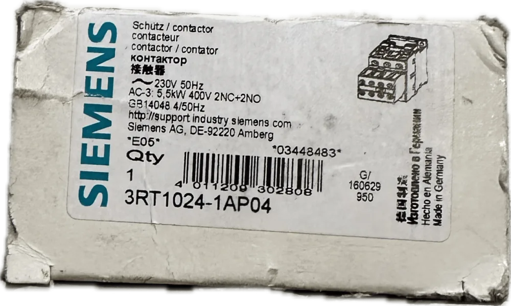 Siemens Leistungsschütz 3RT1024-1AP04