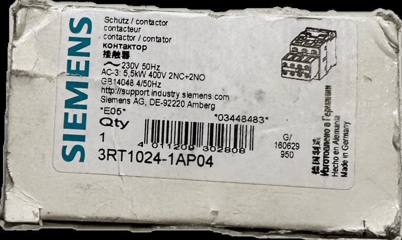 Siemens Leistungsschütz 3RT1024-1AP04