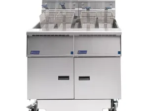 Pitco Twin Tank Solstice Natural Gas Filtration Fryer SG14RS/FD-FF - islandcatering