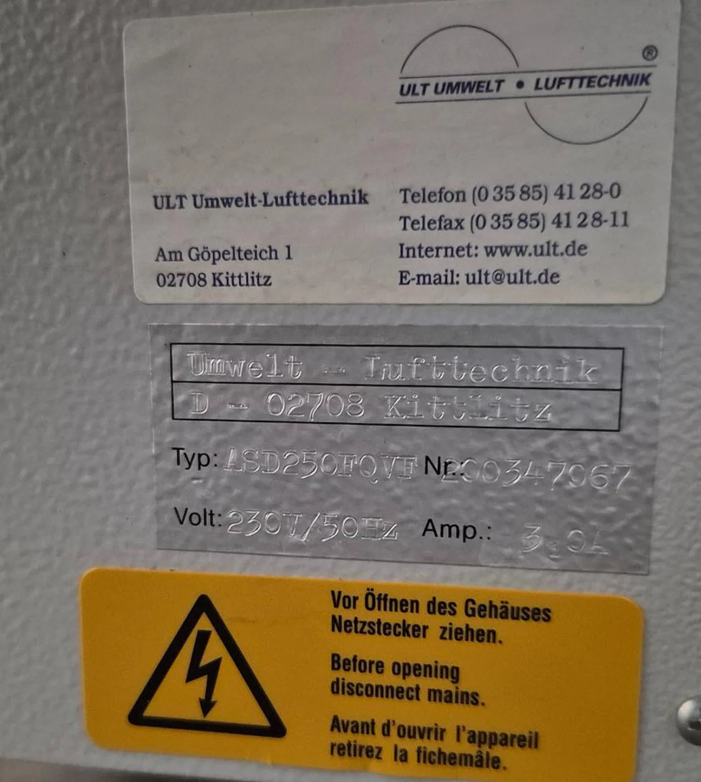 Absauganlage für Luftreinigung ASD 250 FQV - 7