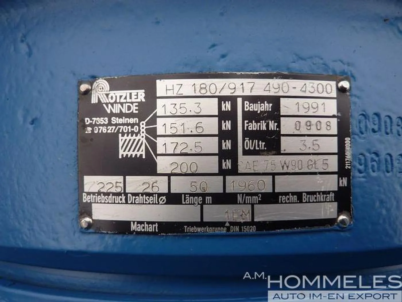 Rotzler HZ180 (20t) - 2