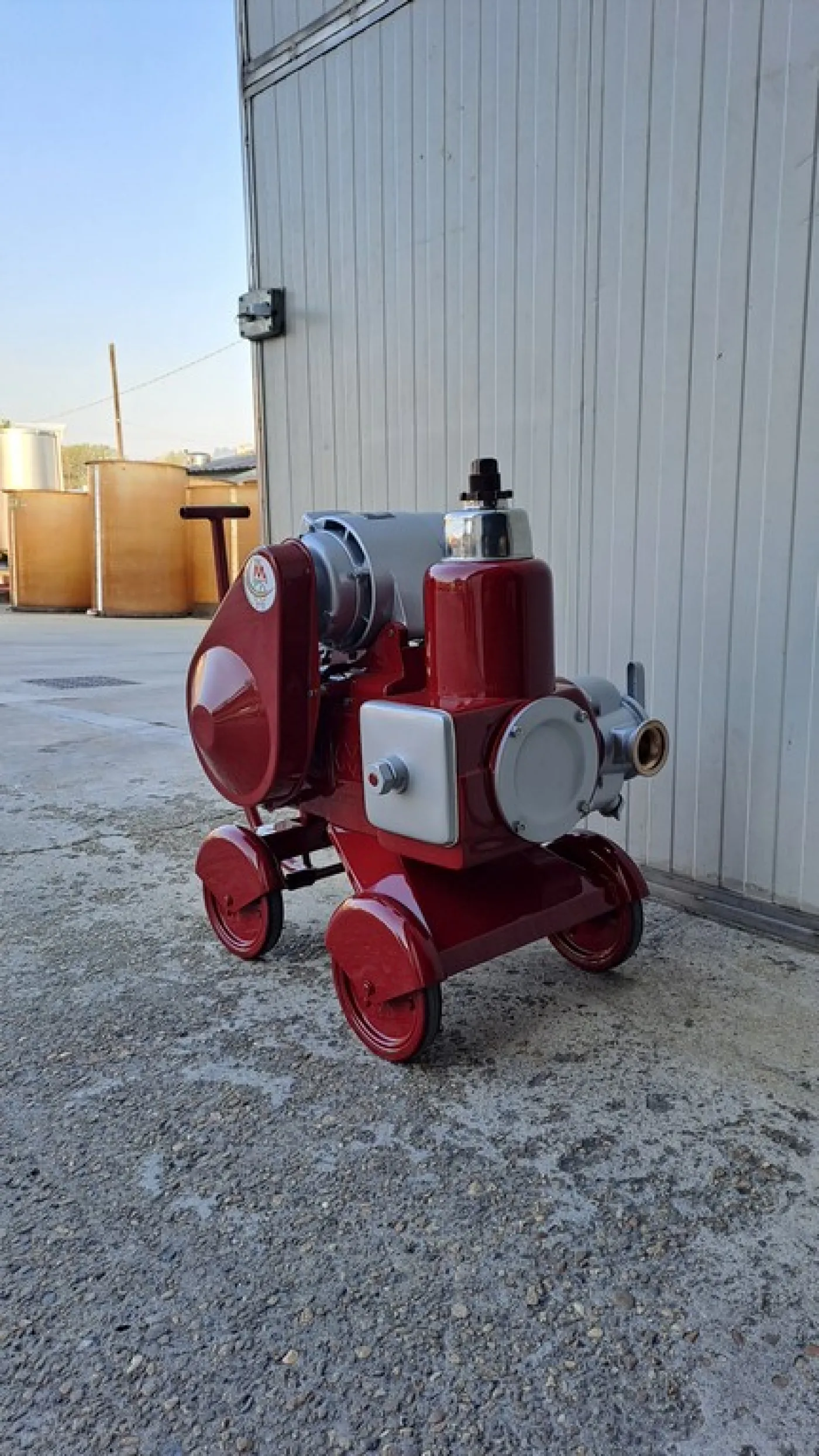 PISTON PUMP MANZINI MOD.85HL, SINGLE-CYLINDER BRONZE BODY PUMP, SECOND-HAND MACHINE - 8