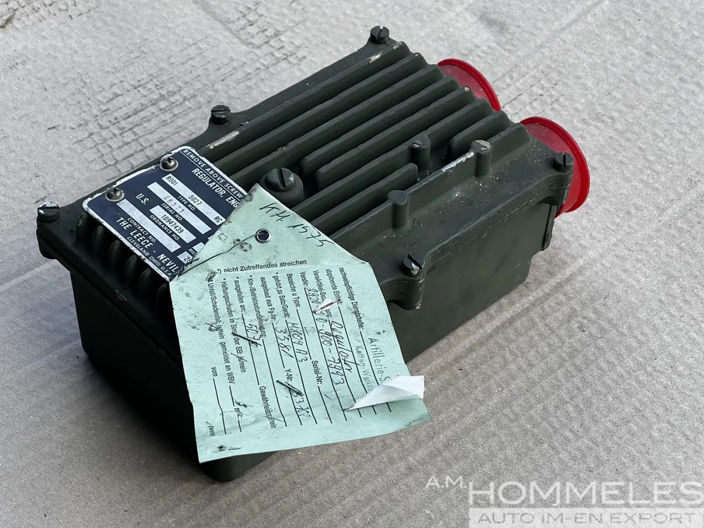 REGULATOR, ENGINE GENERATOR M109A3 - 3
