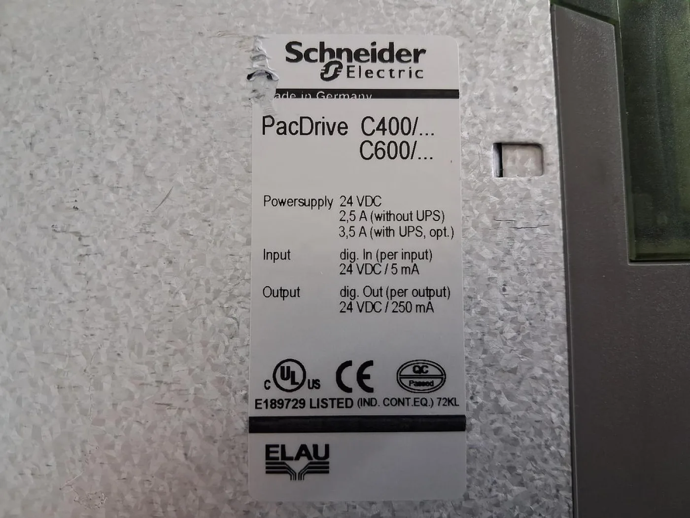 Schneider Electric PacDrive C400 Controller C400/60 VCA07AAAA0AA00 - 5