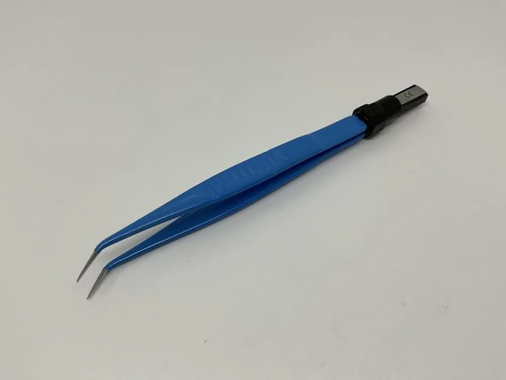 Bipolar Forcep Angled 140mm Sharp Tip