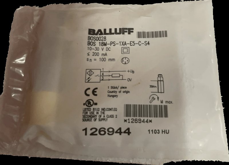 BALLUFF Optoelektronischer Sensor BOS 18M-PS-1XA-E5-C-S 4